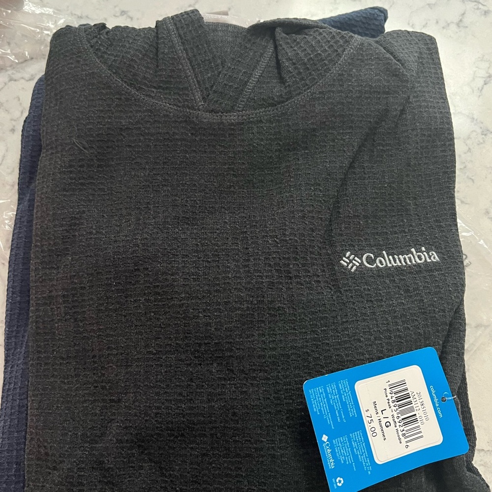 Set of two new with tags Men's Columbia Pine Peak™ II Waffle Hoodie Size Large - Picture 2 of 6